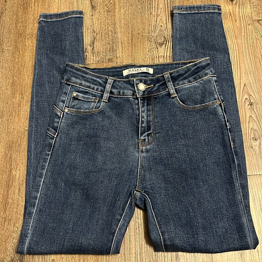 M.Sara skinny high rise jeans